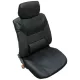 Univerzális 8 részes üléshuzat szett, deréktámasszal - fekete színben