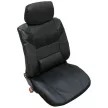 Univerzális 8 részes üléshuzat szett, deréktámasszal - fekete színben