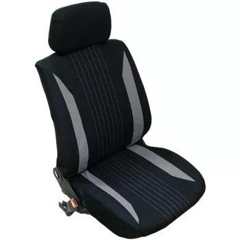   Univerzális, 8 részes üléshuzat szett - fekete-szürke színű, szövet