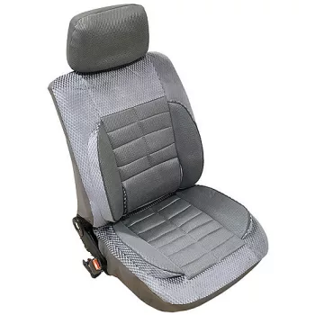   Univerzális, 10 részes üléshuzat szett - ezüst-szürke színű, plüss