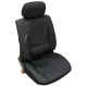 Univerzális 8 részes üléshuzat szett, deréktámasszal -  fekete színű, műbőr