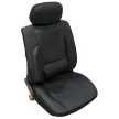 Univerzális 8 részes üléshuzat szett, deréktámasszal -  fekete színű, műbőr