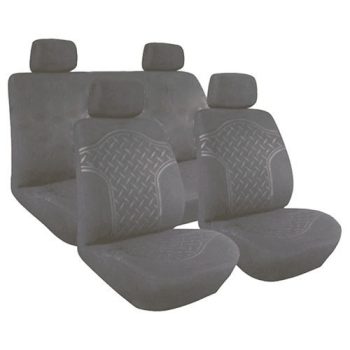   Univerzális 8 részes üléshuzat szett, szivacsbetéttel - szürke színű
