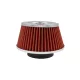 MaxSpeed sport levegőszűrő - króm/piros - 10,2cm