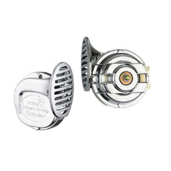 12V-os dupla csigakürt - króm