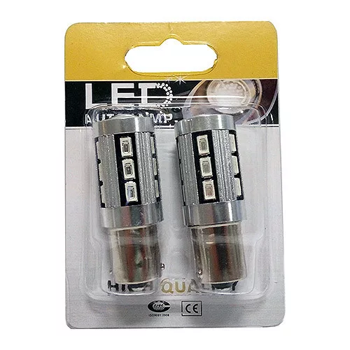 Maxspeed Maxspeed BA15S 12-24V Can-Bus 18xSMD piros színű - párban