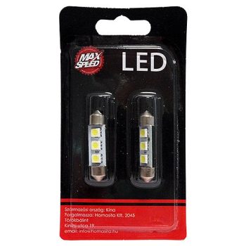   Maxspeed Maxspeed szofita 3xSMD 39mm fehér színű - párban