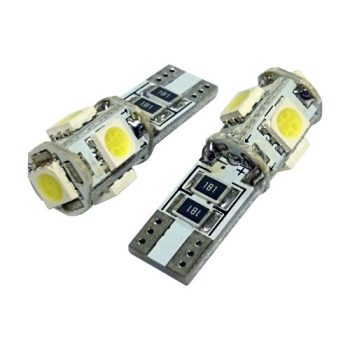 Maxspeed 56LED3411 12V T10 5x5050 SMD Can-Bus - párban