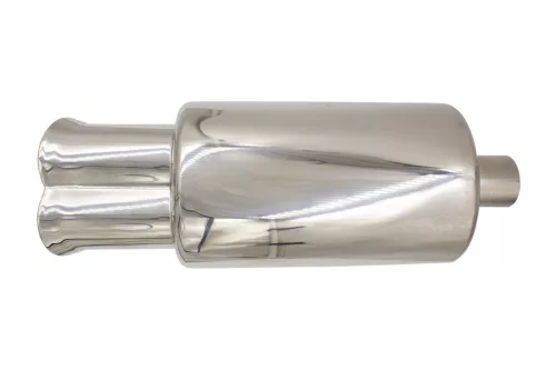 MaxSpeed kipufogódob, dupla ovál véggel - króm