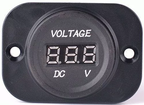MaxSpeed digitális, beépíthető autós voltmérő - 9-30V
