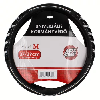   MaxSpeed méhsejt mintás kormányvédő - fekete/fehér - 37-39cm