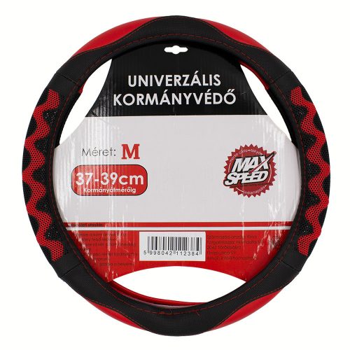 MaxSpeed kormányvédő - méhsejtes - 37-39cm - fekete-piros