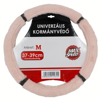  MaxSpeed kormányvédő szőrös strasszkővel - rózsaszín - 37-39cm