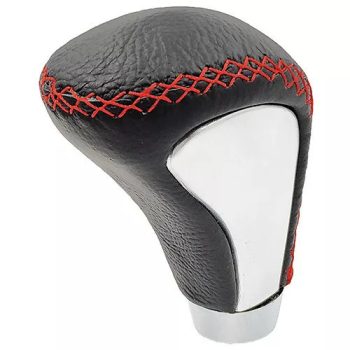   MaxSpeed GT2 sebváltógomb - fekete - alu betét - piros varrással