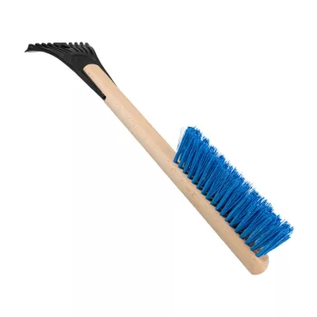 Kefés jégkaparó fa nyéllel - 44cm