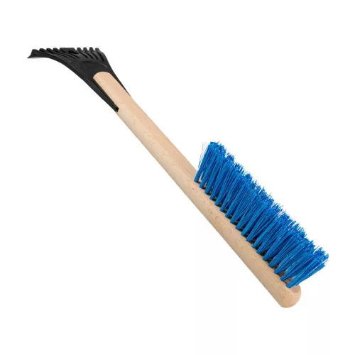 Kefés jégkaparó fa nyéllel - 44cm