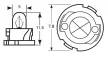 Ring R509TFBK/12 műszerfal izzó - 1,2W 12V - fekete