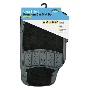   Ring Ultra Shield 5000 4 részes autószőnyeg PVC/textil - fekete