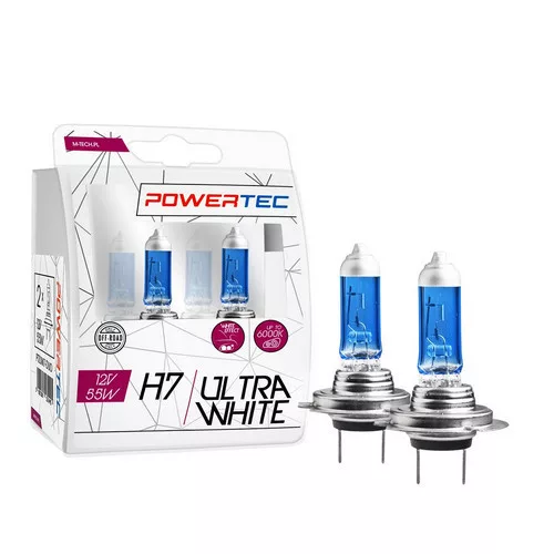 PowerTec Ultra White H7 izzó 12V - párban
