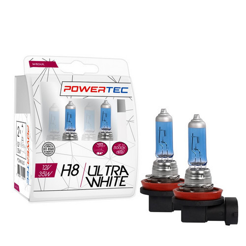 PowerTec Ultra White H8 izzó 12V DUO - párban