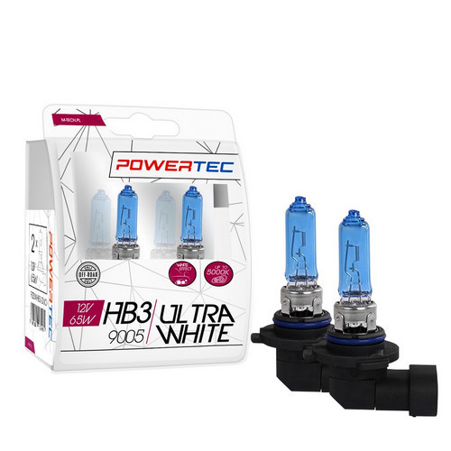 PowerTec Ultra White HB3 9005 izzó 12V DUO - párban