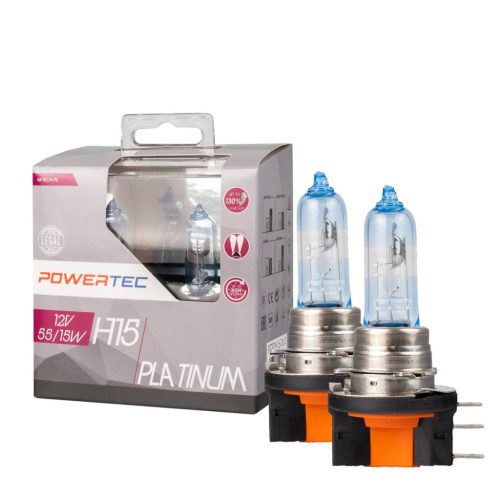 M-Tech Powertec Platinum H15 55/15W halogén izzó - 12V - párban