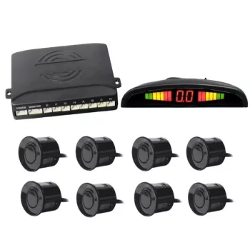 8 szenzoros tolatóradar LED kijelzővel