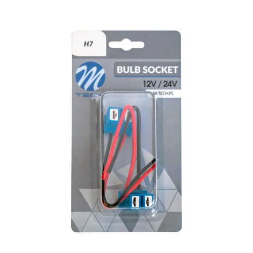 H7 kerámia izzó foglalat - 12/24V - párban