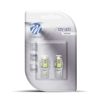 T10 SMD LED izzó 12V W5W - 1db