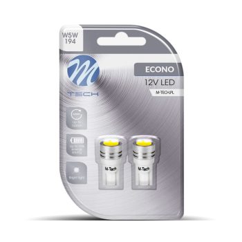 M-Tech T10 LED 0,5W fehér színű - párban