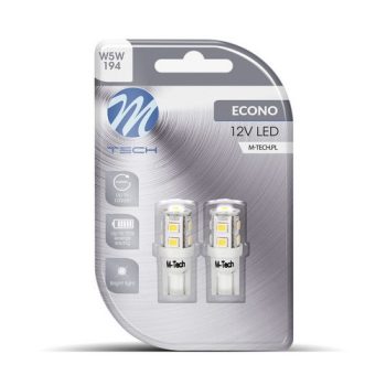 M-Tech T10 LED 9x2835 SMD fehér - párban