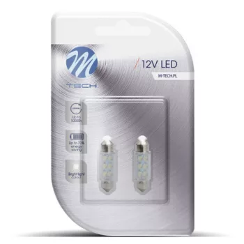 M-Tech Szofita LED 36mm 6-dióda fehér színű - párban