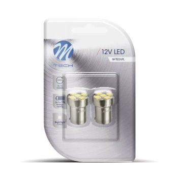 M-Tech BA15S LED 5x5050 SMD fehér színű - párban