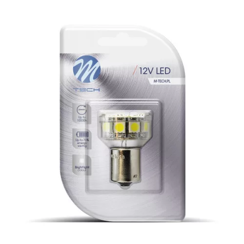 M-Tech BAY15D LED 18x5050 SMD fehér színű (1db)