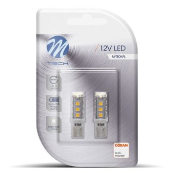 M-Tech T10 LED 16x3528 SMD fehér színű - párban