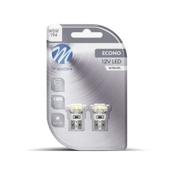 M-Tech T10 LED P 6x3528 SMD fehér színű - párban
