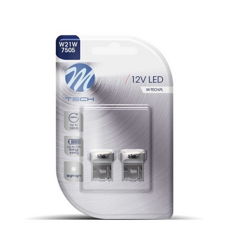 M-Tech T20 SMD LED izzó W21W - 21W 12V - párban