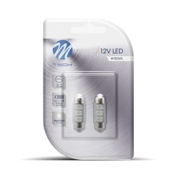   M-Tech Premium Canbus SMD LED izzó - C5W - SV8,5 - 12V - kék