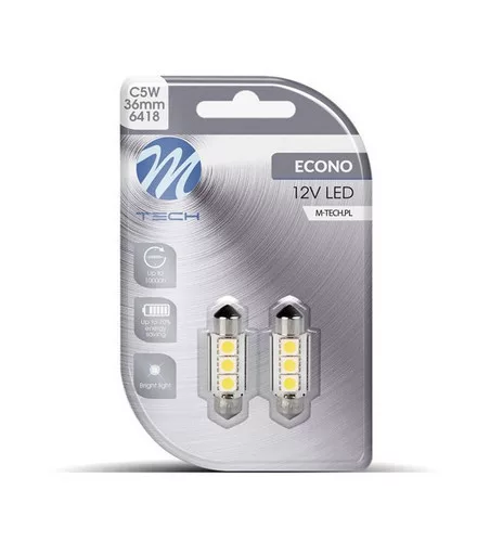 M-Tech Szofita LED 36mm 3x5050 SMD Can-Bus fehér színű - párban