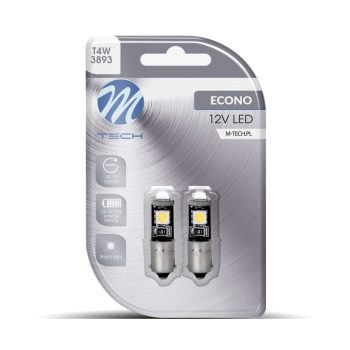 M-Tech BA9S LED 3x5050 SMD Can-Bus fehér színű - párban