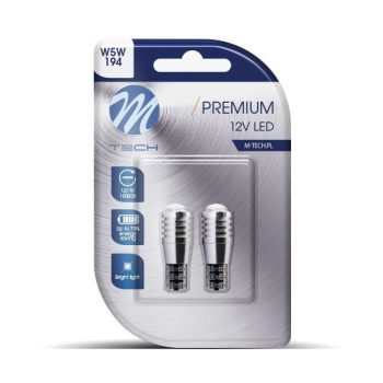   M-Tech Premium Canbus CREE LED izzó - W5W - T10 - 12V - fehér