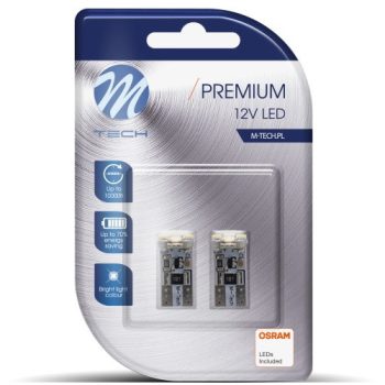 M-Tech T10 LED P 4x3528 SMD Can-Bus fehér - párban