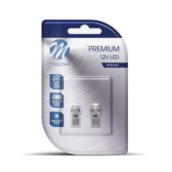 M-Tech T10 LED 2x5730 SMD Can-Bus fehér színű - párban