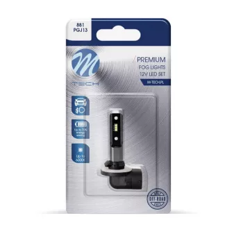 M-Tech LB512W-01B H27 Led izzó - fehér - 12V PGJ13 - 1db