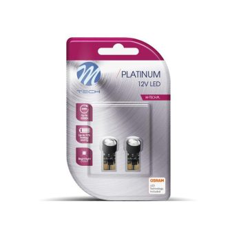 M-Tech T10 LED 1xHP Can-Bus fehér színű - párban