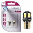 M-Tech Canbus LED izzó - 12V T10 W5W - párban