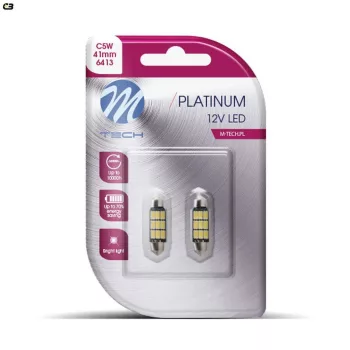 M-TechLB816W Szofita LED izzó - fehér - 41mm, 12V C5W