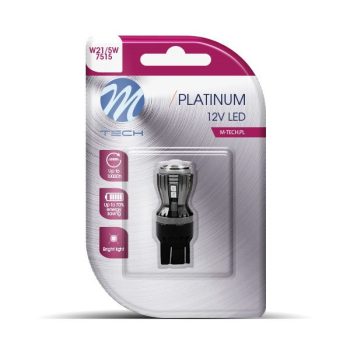 M-Tech SMD Can-Bus LED izzó - piros - 12V T20 - 1db