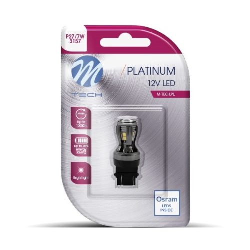 M-Tech Platinum Canbus LED izzó - P27/7W - W2,5X15q