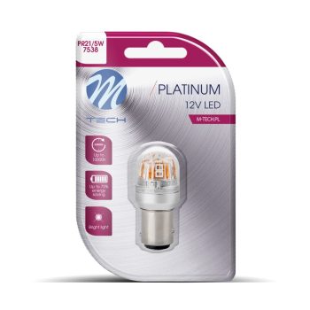  M-Tech Platinum Canbus LED izzó - P21/5W - BAY15D - 12/24V - 1db